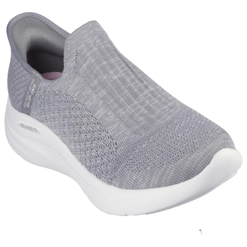 Skechers Sport Womens Womens Hands Free Slip-INS Relaxed FIT Sport Sneaker Gry=Grey 9.5