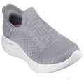 Skechers Sport Womens Womens Hands Free Slip-INS Relaxed FIT Sport Sneaker Gry=Grey 9.5